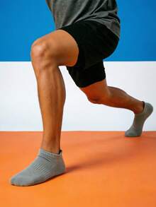 1/5/10/20 pares de calcetines deportivos para hombre, calcetines con rayas de malla acolchados y transpirables - Multicolor - Ver 6