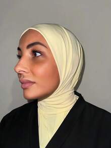 1 chiếc mũ trùm đầu Hijab, khăn choàng thời trang, thanh lịch, tiện dụng, có nút cài, thích hợp cho thể thao. Kiểu dáng cổ điển, tối giản, thanh lịch, kín đáo, được làm từ vải modal mềm mại, thoáng khí, vành dài, đa năng, có thể dùng làm khăn choàng đầu thể thao hoặc khăn xếp. Thích hợp cho sinh hoạt hàng ngày, lễ hội, tụ họp, thờ cúng, du lịch, hoặc dùng như khăn tắm biển. - Vàng chanh - Xem 4
