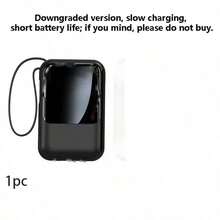 2026 New Model Fast Charging Power Bank With Built-In Cable 10000mAh Mini Power Bank 5W-20W Fast Charge Portable Mobile Charger Slim And Portable Charger With LED Display Small External Battery Pack For Phone Charging Comes With Charging Cable Large Capacity Suitable For Various Electronic Devices Valentine's Day Gift - Power Bank - View 8