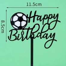 Decoraciones de pastel de fútbol de la Copa del Mundo, adornos, suministros para fiestas, banderas para hornear, decoraciones de cumpleaños felices, regalos de regreso a la escuela, suministros para fiestas, ramos de fiestas de cumpleaños, decoraciones de escena con tema lindo, decoraciones interiores. - Multicolor - Ver 7