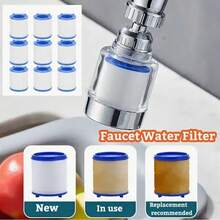 【旋转式水龙头过滤器】1-11个装 360°旋转水龙头过滤器 - 去除氟化物、重金属和硬水，适用于厨房和浴室 - A - 查看 9