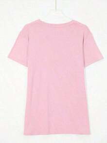 1 pieza de camiseta gráfica HIPTEE para mujer, 100% algodón, con estampado retro, camiseta casual de algodón suave, para uso diario en brunch y para hacer diligencias, corte relajado y favorecedor - Ropa diaria unisex para mujer y hombre, 180g 100% algodón, todos los diseños están impresos. Unisexo. - Negro - Ver 8