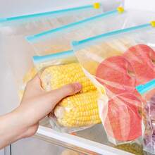 10/30pcs 3 Sizes Ziplock Fresh-Keeping Bags, Food Classification Storage Bags, Food Preservation Sealing Bags, Suitable For Fruits, Grains, Vegetables And Meats, Kitchen Storage And Preservation, Kitchen Accessories - View 7