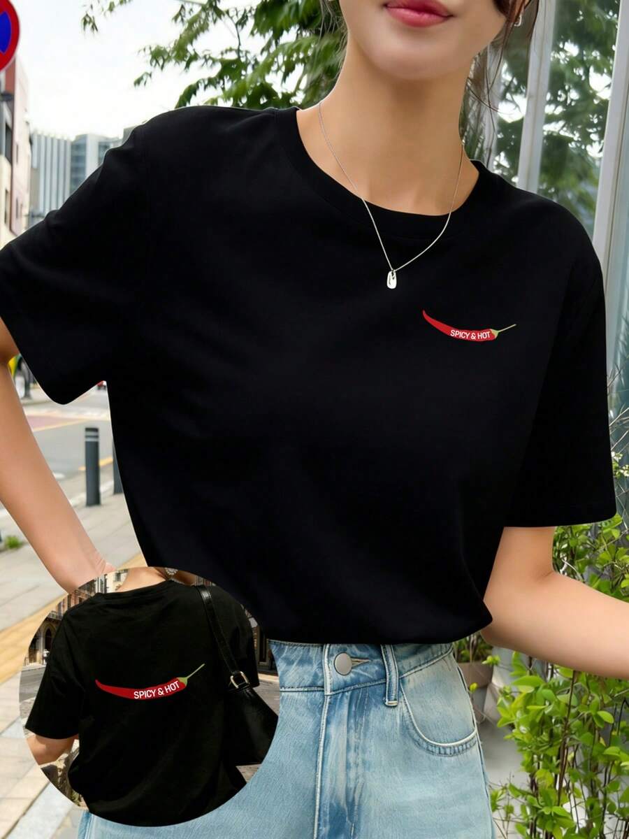 Women T-Shirts - Black - View 1