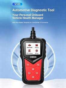 OBD2 Car Diagnostic Scanner, Full-Function Engine Diagnostic Tool With Color Screen, I/M Readiness Monitor - Black - View 8