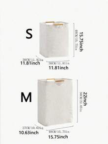 Multi-Purpose Waterproof Laundry Basket With Handle, Dirty Clothes Hamper & Toy Storage Bin, Durable Linen Organizer With Lining, Easy Access & Convenient To Use, Space Saving Design For Bedroom, Bathroom & Nursery - White - View 6