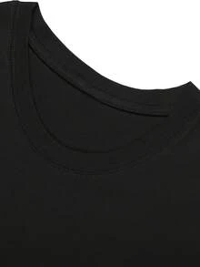 T-shirt New White World Order Icon, T-shirt de catch (tailles S-3XL), coupe décontractée pour un style casual, parfait pour les fêtes de Noël et les sorties décontractées. - Noir - Voir 4