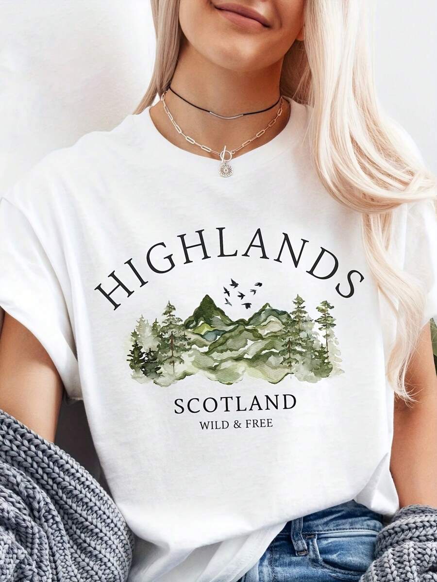 Hermosas señoras moda de verano impresa camiseta cuello redondo casual camiseta señoras top verano vacaciones ropa vacaciones de manga corta camiseta regalos tiendas de la comunidad local en stock rápido pelo suave aodón comodidad disfrutar de descuentos especiales adecuados parascua, Halloween, Acción de Gracias, etc.