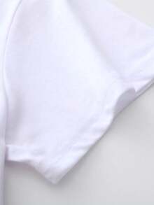 2026 New Women's White Casual T-Shirt Short Sleeve Cat Print Coffee And Tea Japanese Style - 白色 - 查看 3