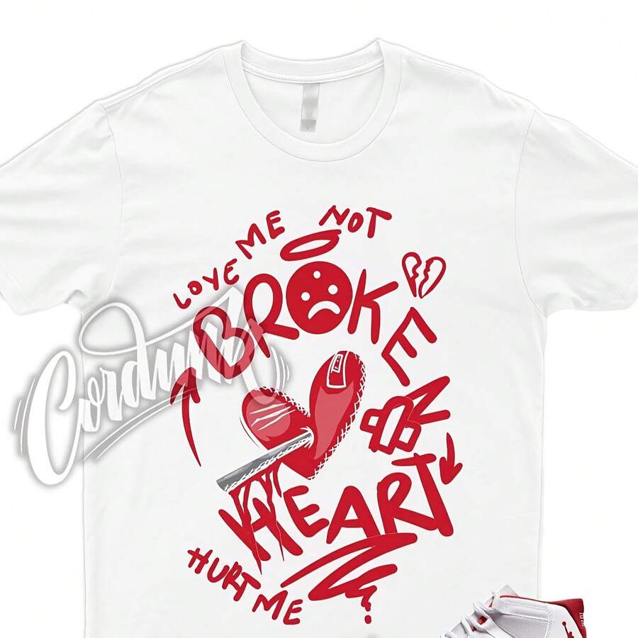 Camiseta BROKE para 11 Cherry Red Heritage Varsity Gym University Bred Win Like 96 1 Sudadera con capucha - forma - Ver 1