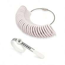 Plastic Ring Sizer With Magnifier, Plastic Gauge For Ring Measurement, Fits European, US And UK Sizes 0-13, A-Z - 2-piece Ring Testing Tool Set - View 12