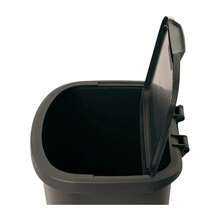 Black 11 Gallon Lift-Top Kitchen Garbage Bin, Heavy Duty Plastic Waste Can, Odor Block Lidded Trash Container For Indoor Household And Commercial Daily Use - Option - View 6