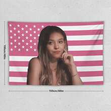 1Pcs Sydney Tapestry Flags For Actors, Sweeney's Art Posters For Film And Television Actors, Flag Decorations For Bedrooms And Living Rooms, Equipped With Matching Installation Buckles, Holiday Gifts - 1PC - 查看 12