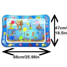Early Educational Toy For Babies, Inflatable 65-Inch Side Water Mat For Tummy Time. DJKY - Fishing - View 3
