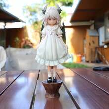 New Light Nightmare Twin Angry Dragon Girl Kanna-Chan Figure - Cute Maid Anime Ornament - Multicolor - View 3