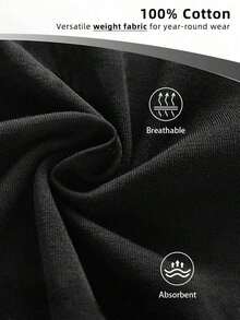 180g Printed Short-Sleeved Crew Neck T-Shirt, "Mental Health Matters", For Men And Women, Mental Health Awareness T-Shirt - Urban Vintage Style, Unisex, Loose Fit, 100% Pure Cotton. - 黑色 - 查看 4