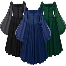 Cosplay Clothing - 251117 Bell-sleeved Fairy Dress, Green - View 3