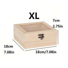 1 Stück Holz-Geschenkbox, exquisite Verpackungsbox, Schmuck-Holzbox Großhandel, Holz-Geschenkbox, Holzbox mit Glasdeckel, Verpackungsbox für konservierte Blumen - Verschiedenfarbig - Übersicht 15