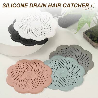 Lưới lọc tóc chống tắc nghẽn TPR, lưới lọc cống silicon, lưới lọc bồn rửa tái sử dụng cho nhà bếp, phòng tắm, vòi sen.