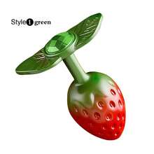 1pc, Strawberry Shaped Metal Anal Plug, Butt Plug, Dildos, Adult Women Toys, Adult Men Toys, Adult Pleasure, Sexual Wellness, Sex Toys - one-size - View 14