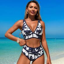New 2026 Swimsuit, Ruffled Bikini, Sporty Two-Piece Swimsuit For Women. - Black - View 11