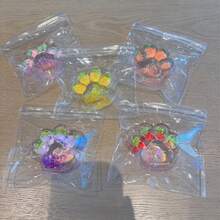 Juguete apretable de gato con garras de fruta transparente de alta calidad, juguete antiestrés de rebote lento, recuerdo atractivo o regalo ideal para vacaciones, adecuado para mujeres jóvenes y estudiantes - Multicolor - Ver 4
