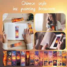 6/12/24pcs Sunset Landscape Bookmarks/Index Cards/Bookmarks, Artistic Paper Bookmarks, Decorative Cards For Novels, Textbooks, Reading Books, Random Styles - Rectangle - View 5