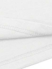 Women's Vintage Green T-Shirt - Gothic Print Of Plants, Skulls And Cactus, With The Slogan "Your Calming And Demanding Fan" - Casual White And Green Gothic T-Shirt For Plant Lovers, Suitable For All Seasons. - 白色 - 查看 3