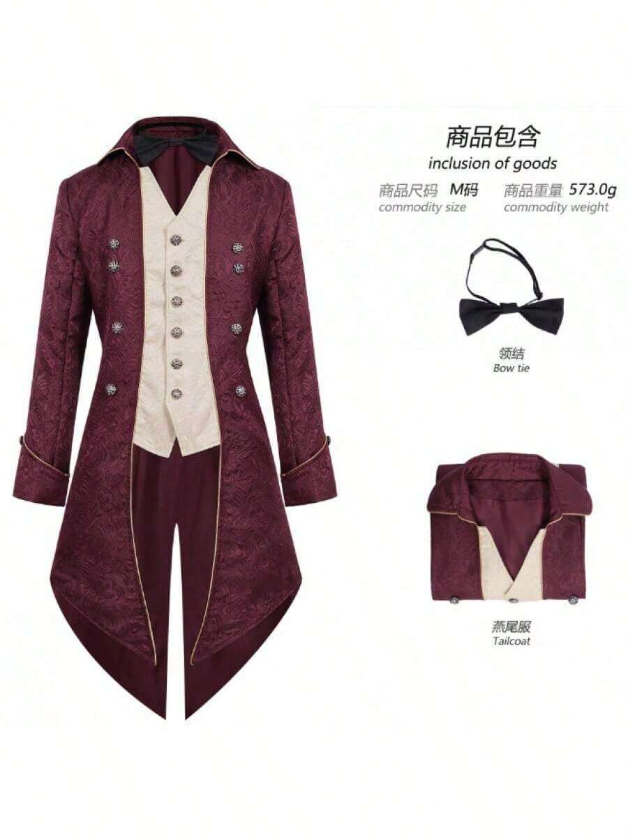 Cosplay Clothing - 24613 Bow Tie and Tailcoat Style 1 Red - View 1
