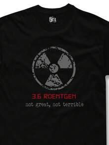 Chernobyl T-Shirt, Nuclear Radiation 3.6 Roentgen, Neither Good Nor Bad, Dyatlov, Women's Blouses, Blouses, Casual Blouses For Women, Informal Blouses For Women, Women's Tops, Tops, Unisex - 黑色 - 查看 1