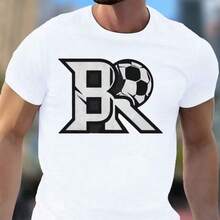 Printed T-Shirt For Men And Women - 白色 - 查看 1