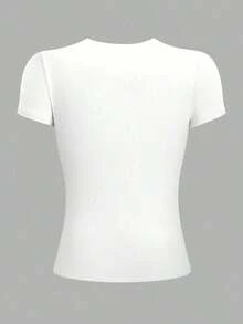 Women's Graphic T-Shirt, Short Sleeve, Round Neck, Casual, Comfortable, Cool, Lightweight, Modern, Youthful, Regular Fit, Print Of The Virgin Of Guadalupe, Roses, Flowers, Phrase, Letters, Queen Of Mexico, Vintage Oversized Graphic T-Shirt For Women, Cotton - 白色的 - 查看 2