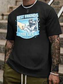 Men T-Shirts - Black - View 1