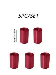 4cm Wide Glossy Wine Red Satin Ribbon, Suitable For Wedding Decoration, DIY Ribbon Roses, Bow Hair Accessories, Christmas Tree Decoration, Gift Wrapping, Cake Decoration, And More. - Burgundy - View 10