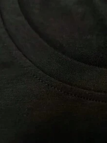 Playera estampada con elementos que se utilizan en la escuela, diseño de regreso a clases, maestra, diseño estampado, moderno, divertido, creativo, cuello redondo, manga corta, ideal para la escuela, llamativa, holgada, a la moda, ideal para regresar con estilo a clases. - Negro - Ver 6