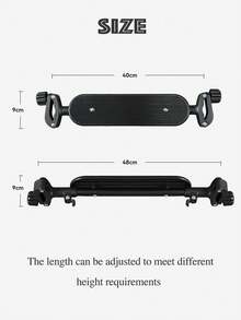 1pc Adjustable Non-Slip Baby Stroller Footrest, Universal Fit Infant Highchair Footboard - Black - View 6