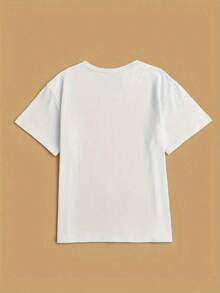 NewSummerCasualCamiseta femenina con misterioso diseño de sol y luna, estilo bohemio, suave algodón puro, manga corta, estilo casual.-Vintage Street Style Unisex Loose Cotton Short Sleeve Crew Neck T-Shirt - Blanco - Ver 2