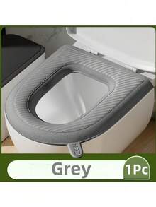 1pc Waterproof Warm Toilet Seat Cover, Bathroom Accessories, Universal Toilet Bowl Lid, Portable Home Use For Winter - Multicolor - View 22