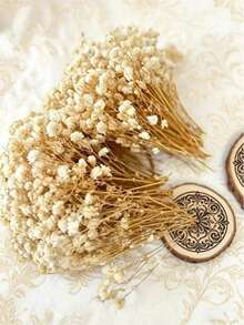 50/100 piezas Flor de Novia Artificial, Ramo de Flor de Novia Artificial, Adecuado para Ramo de Novia, Decoración del Hogar, Decoración de Mesa, Relleno de Jarrón, Decoración Floral DIY (Para Bodas y Fiestas), Decoración de Habitación, Día de San Valentín, Regalo de Cumpleaños, Regalo de Graduación, Decoración de Jardín, Plantas Artificiales, Jardinería, Flores Artificiales - Albaricoque - Ver 1