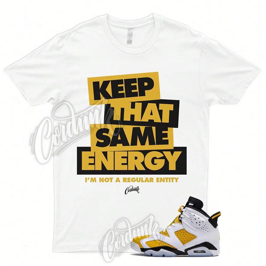 Camiseta Yellow Ochre 6 Black White a juego con K2 - forma - Ver 1