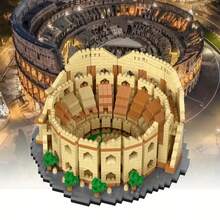 5446PCS Colosseum/1550PCS Ancient Rome/3585PCS Eiffel Tower/3377PCS Louvre/1306PCS Paris Tower Building Blocks Eternal City Set - Explore World Wonders, Perfect Choice For Collectors And Holiday Gifts - Colour Box - View 3