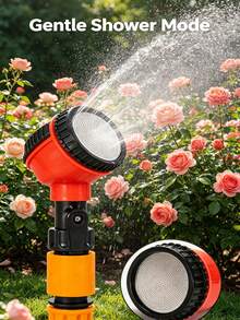 Boquilla de manguera de jardín con conector, rociador de agua de alta presión ajustable, boquilla de manguera de jardín ajustable de 1000/2000/4000 mallas con conector rápido, adecuada para regar el césped, las plantas, lavar el coche y la limpieza al aire libre con rociador de agua a alta presión - malla 1000 - Ver 4