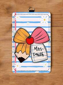 Personalized ID Badge Holder Custom Name Teacher Badge Holder Customizable With Name And Design Featuring Colorful Classroom Style Suitable For School Office Daily Wear Work ID Display Back To School Appreciation Gift A Gift For Educators Friends And Family,Id Holder,Back To School Gift,Custom Id Holders,School Supplies,Office Decoration,Back To School Gift,Storage Bag,A Gift For The Teacher,Gift For Her - Multicolor - View 14