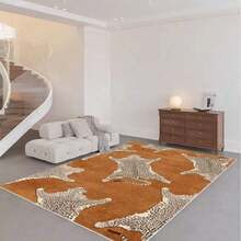 1pc Retro Modern Leopard Skin Area Rugs For Living Room, Floor Carpet For Bedroom, Carpets Home Decor Rugs, Homestay Hotel, Non-Slip Machine Washable Carpet, Home Decor Room Decor - DT nhiều màu - Xem 3