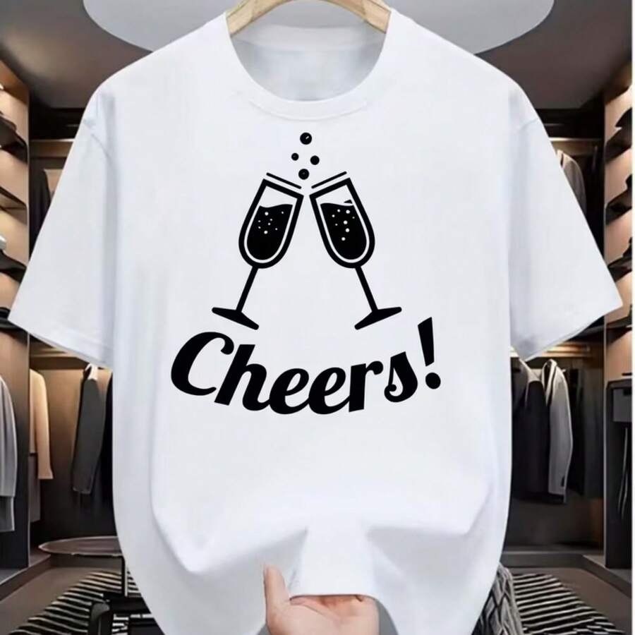 Printed T-Shirt For Men And Women - White - View 1