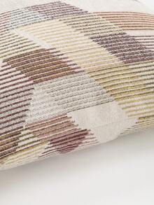 1 pieza Funda de cojín cuadrada de poliéster moderno con patrón geométrico de jacquard, suave y cómoda para la decoración del hogar en la sala de estar - Multicolor - Ver 6
