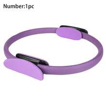 7pcs Multifunctional Home Fitness Yoga Set, Figure-8 Resistance Band, Stretching Yoga Ring, Slimming Resistance Band, Yoga Stretch Band, Support Pad, Body Shaping Fitness Equipment, Complete Home Pilates Training Sports Gear - Purple - View 17