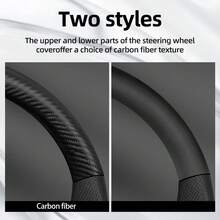 Hocasen Bọc vô lăng, chất liệu da giả sợi carbon mờ kết hợp với da PU đục lỗ thoáng khí, phù hợp với các dòng xe D-MAX/MU-X/ELF/N-Series/FORWARD/F-Series/TRAGA/TRAVIZ và các mẫu xe khác, có các màu đen, đỏ tía, nâu cà phê, cam. - Vỏ bọc vô lăng đục lỗ - Xem 6