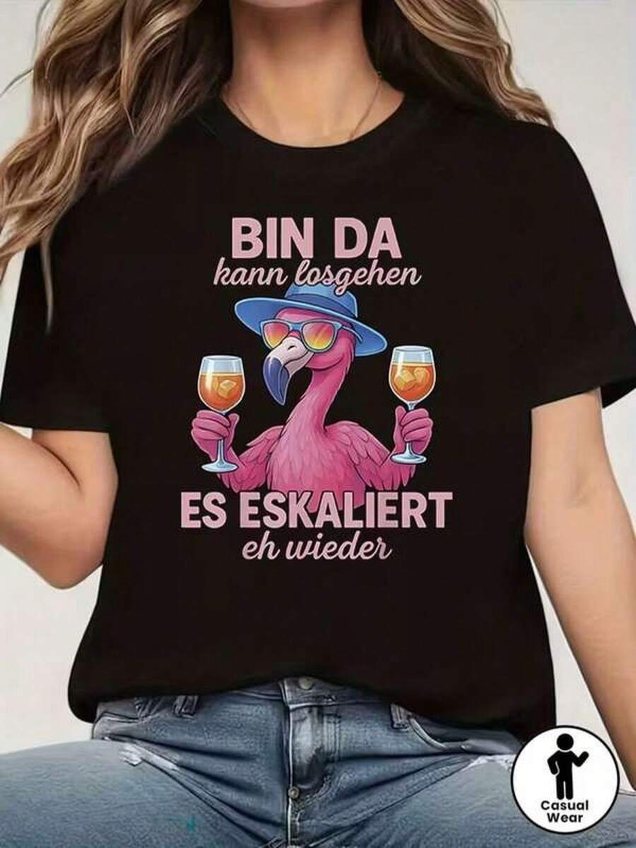 Women T-Shirts - Black - View 1