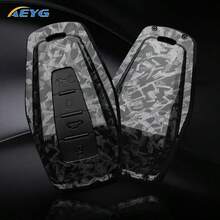 Funda para llave de coche hecha de estilo de fibra de carbono ABS, compatible con varios modelos de Geely, incluyendo Coolray, X6, Geometry C, Emgrand, Global Kulrey, Hawk GX7 y Okavango - Geely Modelo B - Ver 1